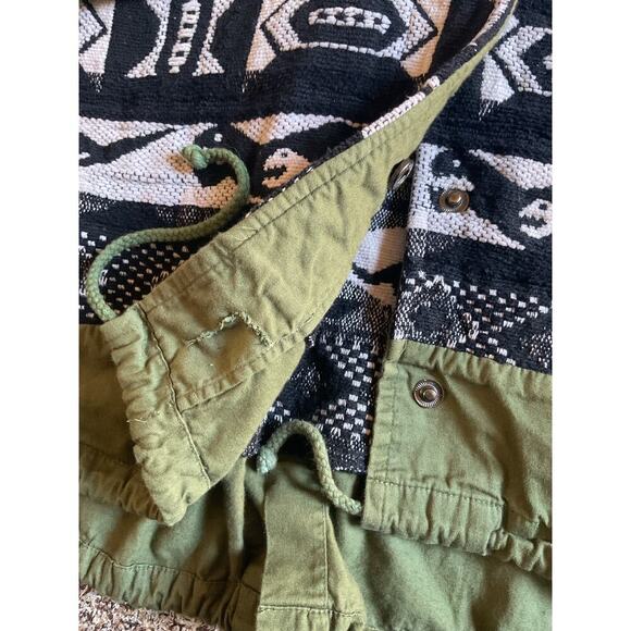 Sloane Rouge Women's Jackets Hooded Aztec Print Geometric Tribal Printed Dino M - Picture 5 of 8